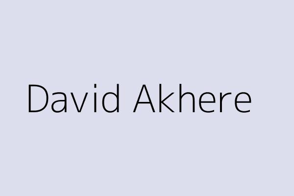 David Akhere 